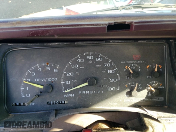 1997 GMC Suburban z VIN 3GKFK16R3VG511306, wystawiony jako Copart lot #78504814 z przebiegiem 287 079 mil mil oraz Szkoda całkowita • Salvage title. Historia ofert i sprzedaży dostępna na DreamBid. Obrazek 9.