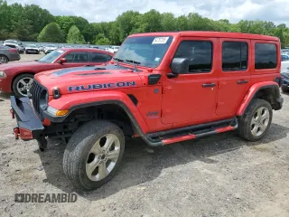 2021 Jeep Wrangler Unlimited Rubicon z VIN 1C4JJXR63MW749931, wystawiony jako Copart lot #54757255 z przebiegiem 48 499 mil mil oraz Nie do naprawy • Non repairable. Historia ofert i sprzedaży dostępna na DreamBid. Obrazek 1.