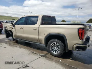 2023 GMC Sierra 1500 AT4 with VIN 1GTUUEE89PZ141446, listed as a Copart auction lot 52630095 with 35,182 mi miles and Salvage title. Bid and sale history available at DreamBid. Image 2.