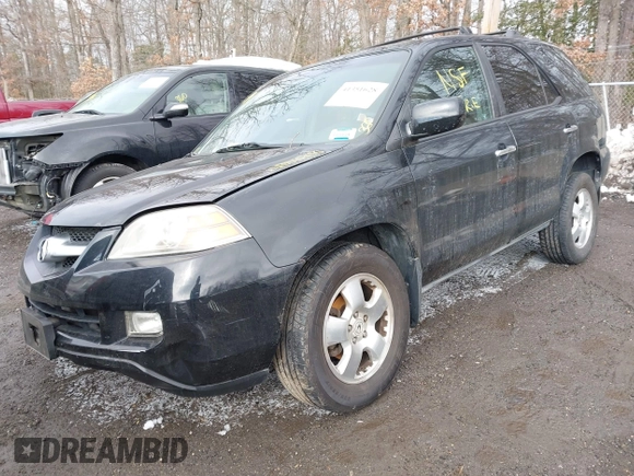 2005 Acura MDX with VIN 2HNYD18215H555605, listed as a IAAI auction lot 41351628 with 210,858 mi miles. Bid and sale history available at carsss.com. Image 2.