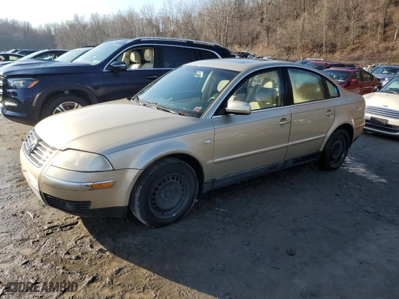 2003 Volkswagen Passat GLS with VIN WVWPD63B93P282024, listed as a Copart auction lot 85248354 with 103,706 mi miles and Clean Title. Bid and sale history available at carsss.com. Image 1.