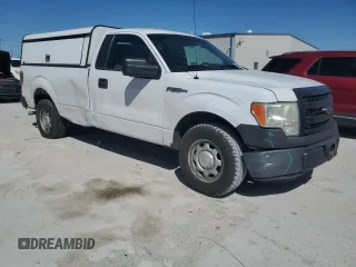 2014 Ford F-150 XL with VIN 1FTMF1CM4EKD33317, listed as a Copart auction lot 50059765 with 188,709 mi miles and Salvage title. Bid and sale history available at DreamBid. Image 4.