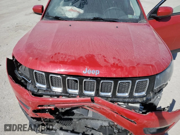 2020 Jeep Compass Latitude with VIN 3C4NJDBB6LT150324, listed as a Copart auction lot 49298845 with 44,160 mi miles and Salvage Title. Bid and sale history available at DreamBid. Image 13.