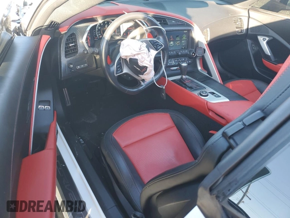 2017 Chevrolet Corvette Z06 2LZ with VIN 1G1YS2D62H5600243, listed as a Copart auction lot 81422994 with 8,786 mi miles and Non Repairable. Bid and sale history available at carsss.com. Image 8.