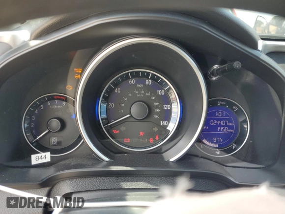 2016 Honda Fit EX z VIN JHMGK5H75GX043403, wystawiony jako Copart lot #58075375 z przebiegiem 24 407 mil mil oraz Szkoda całkowita • Salvage title. Historia ofert i sprzedaży dostępna na DreamBid. Obrazek 9.