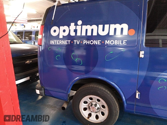 2013 Chevrolet Express Cargo with VIN 1GCSGAFX1D1133736, listed as a IAAI auction lot 42246662 with 66,672 mi miles and . Bid and sale history available at DreamBid. Image 1.