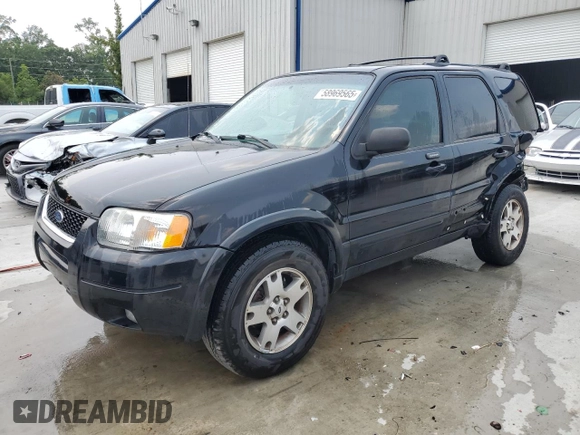 2004 Ford Escape Limited with VIN 1FMCU04164KB51256, listed as a Copart auction lot 58969565 with 137,360 mi miles and Salvage title. Bid and sale history available at DreamBid. Image 1.