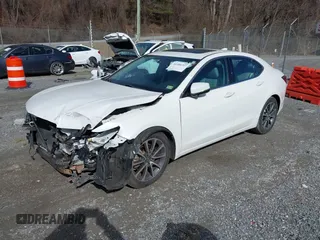 2016 Acura TLX V6 with VIN 19UUB2F30GA006203, listed as a IAAI auction lot 41489757 with 37,403 mi miles. Bid and sale history available at carsss.com. Image 2.
