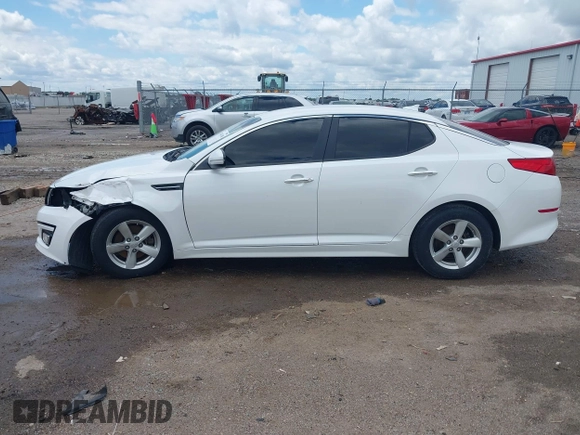 2015 Kia Optima LX with VIN KNAGM4A74F5653459, listed as a IAAI auction lot 42443188 with 109,129 mi miles and . Bid and sale history available at DreamBid. Image 15.