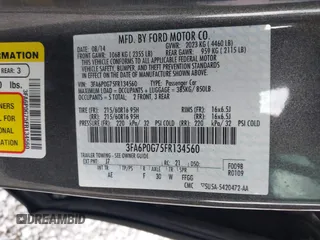 2015 Ford Fusion S with VIN 3FA6P0G75FR134560, listed as a IAAI auction lot 41950540 with 107,070 mi miles and . Bid and sale history available at DreamBid. Image 9.