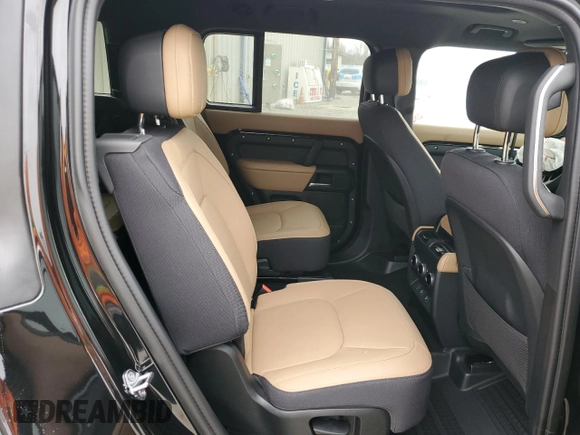 2025 Land Rover Defender with VIN SALEWFFE9S2369515, listed as a Copart auction lot 43980615 with 6,363 mi miles and Salvage title. Bid and sale history available at DreamBid. Image 11.