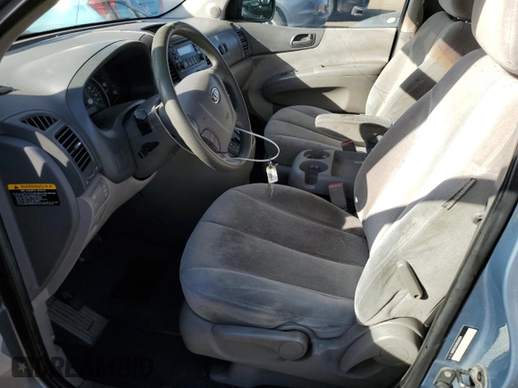 2008 Kia Sedona LX with VIN KNDMB233086261604, listed as a Copart auction lot 48936035 with 313,041 mi miles and Salvage Title. Bid and sale history available at carsss.com. Image 7.