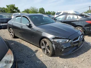 2025 Mercedes-Benz C 300 with VIN W1KAF4HB9SR249921, listed as a Copart auction lot 60754255 with Not provided miles and Salvage title. Bid and sale history available at DreamBid. Image 4.
