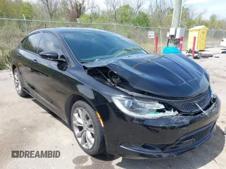 2015 Chrysler 200 S with VIN 1C3CCCBB8FN681822, listed as a IAAI auction lot 41885183 with 123,640 mi miles and . Bid and sale history available at DreamBid. Image 1.
