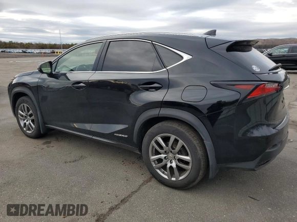 2015 Lexus NX 300h with VIN JTJBJRBZ0F2020040, listed as a Copart auction lot 47818385 with 185,470 mi miles and Salvage title. Bid and sale history available at DreamBid. Image 2.