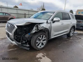2022 Hyundai Palisade SEL with VIN KM8R4DHE8NU404713, listed as a Copart auction lot 50819965 with 56,593 mi miles and Salvage Title. Bid and sale history available at carsss.com. Image 1.
