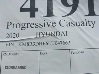 2020 Hyundai Palisade SEL z VIN KM8R3DHE6LU047662, wystawiony jako IAAI lot #41916210 z przebiegiem Nie podano mil oraz . Historia ofert i sprzedaży dostępna na DreamBid. Obrazek 9.