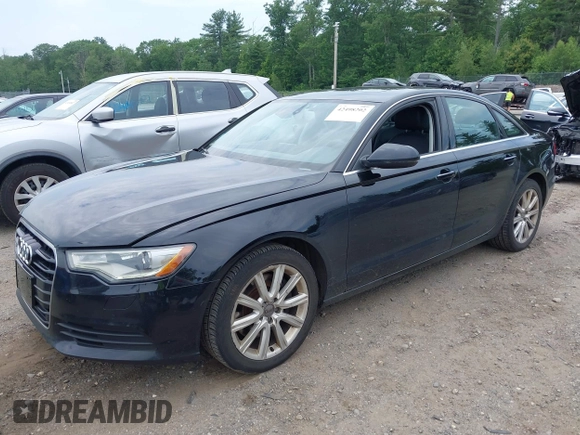2014 Audi A6 Premium Plus z VIN WAUGFAFC2EN112438, wystawiony jako IAAI lot #42498202 z przebiegiem 145 794 mil mil oraz . Historia ofert i sprzedaży dostępna na DreamBid. Obrazek 2.