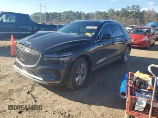2022 Genesis GV70 2.5T with VIN KMUMADTB8NU029441, listed as a Copart auction lot 47117665 with 56,843 mi miles and Salvage Title. Bid and sale history available at DreamBid. Image 1.