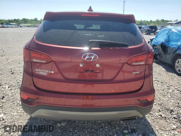 2017 Hyundai Santa Fe 2.4L with VIN 5XYZT3LB6HG491077, listed as a Copart auction lot 56378895 with Not provided miles and Salvage title. Bid and sale history available at DreamBid. Image 6.
