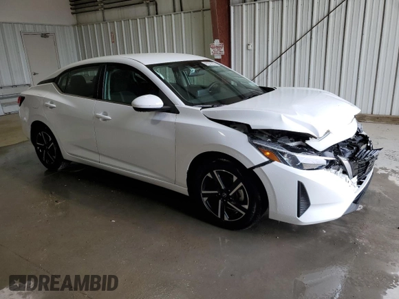 2024 Nissan Sentra SV z VIN 3N1AB8CV6RY346029, wystawiony jako Copart lot #58468395 z przebiegiem 25 092 mil mil oraz Szkoda całkowita • Salvage title. Historia ofert i sprzedaży dostępna na DreamBid. Obrazek 4.