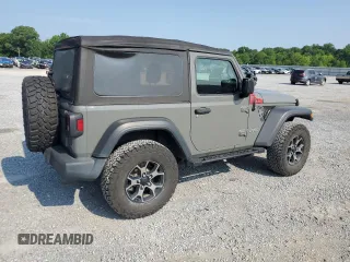 2020 Jeep Wrangler Sport with VIN 1C4GJXAG4LW189950, listed as a Copart auction lot 59385455 with 125,848 mi miles and Salvage title. Bid and sale history available at DreamBid. Image 3.