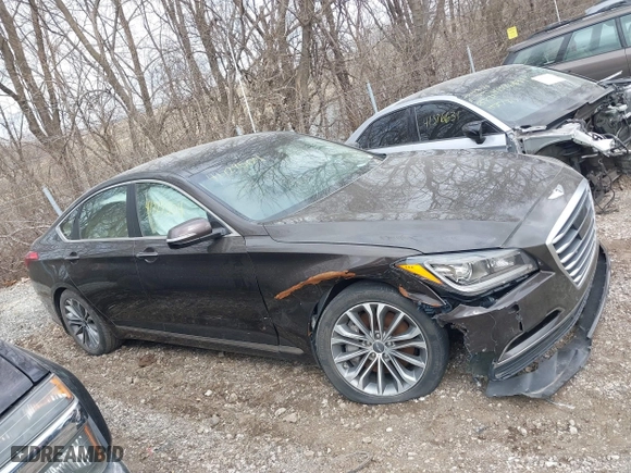 2016 Hyundai Genesis 3.8L with VIN KMHGN4JE9GU110867, listed as a IAAI auction lot 41729504 with 126,247 mi miles. Bid and sale history available at carsss.com. Image 13.