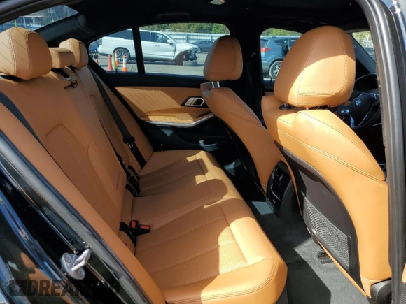 2023 BMW 3 Series 330i with VIN 3MW69FF05P8D21152, listed as a Copart auction lot 48803345 with 21,146 mi miles and Salvage title. Bid and sale history available at DreamBid. Image 10.