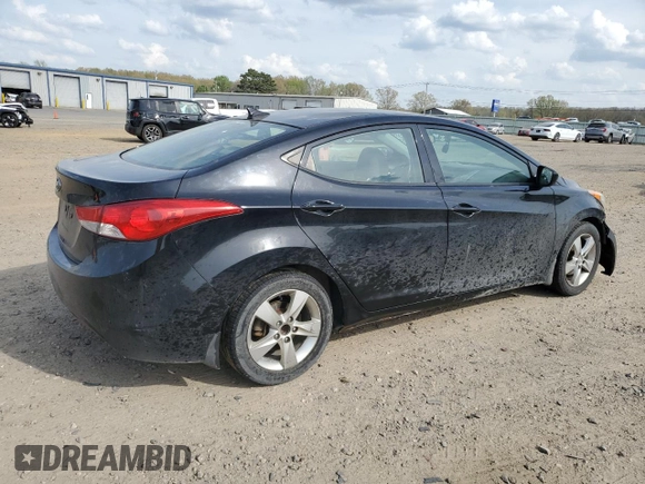 2013 Hyundai Elantra GLS with VIN 5NPDH4AE4DH250930, listed as a Copart auction lot 51010145 with 176,216 mi miles and Clean title. Bid and sale history available at DreamBid. Image 3.