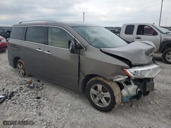 2017 Nissan Quest SV with VIN JN8AE2KP9H9168243, listed as a Copart auction lot 49855554 with 188,742 mi miles and Salvage Title. Bid and sale history available at carsss.com. Image 4.