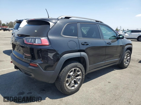 2021 Jeep Cherokee Trailhawk with VIN 1C4PJMBX8MD167153, listed as a Copart auction lot 54929845 with 52,800 mi miles and Clean title. Bid and sale history available at DreamBid. Image 3.