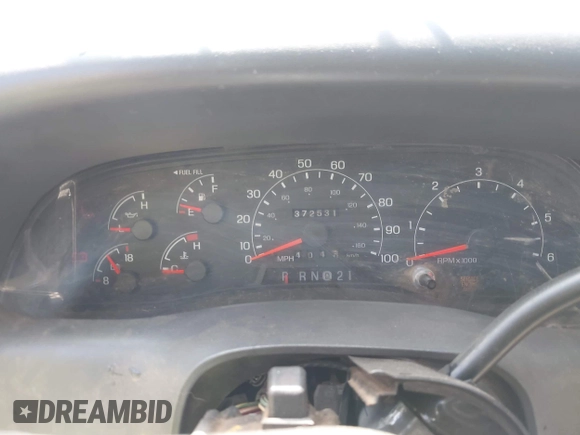 2001 Ford F-250 XL with VIN 1FTNW20L11EC09603, listed as a IAAI auction lot 41454704 with 372,531 mi miles and . Bid and sale history available at DreamBid. Image 7.