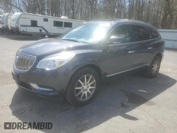 2014 Buick Enclave Leather with VIN 5GAKRBKDXEJ101270, listed as a Copart auction lot 52105975 with 107,584 mi miles and Salvage Title. Bid and sale history available at DreamBid. Image 1.