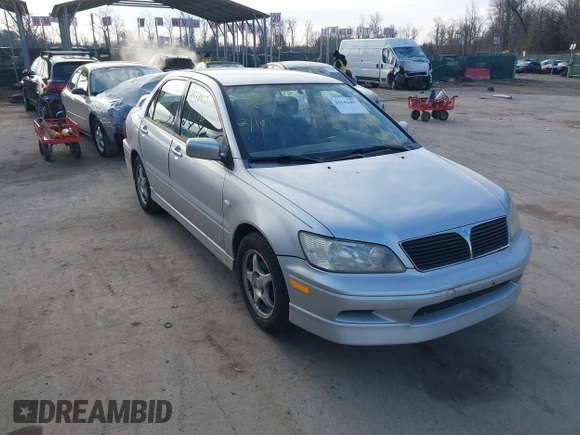 2003 Mitsubishi Lancer OZ-Rally with VIN JA3AJ86E63U022390, listed as a IAAI auction lot 41542407 with 184,639 mi miles. Bid and sale history available at carsss.com. Image 1.