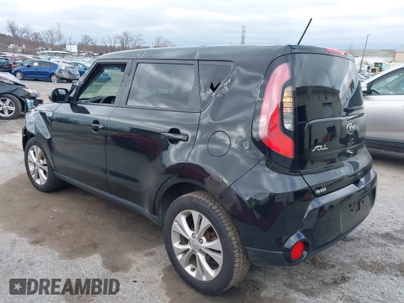 2016 Kia Soul + with VIN KNDJP3A58G7396949, listed as a IAAI auction lot 41813054 with 108,974 mi miles. Bid and sale history available at carsss.com. Image 3.