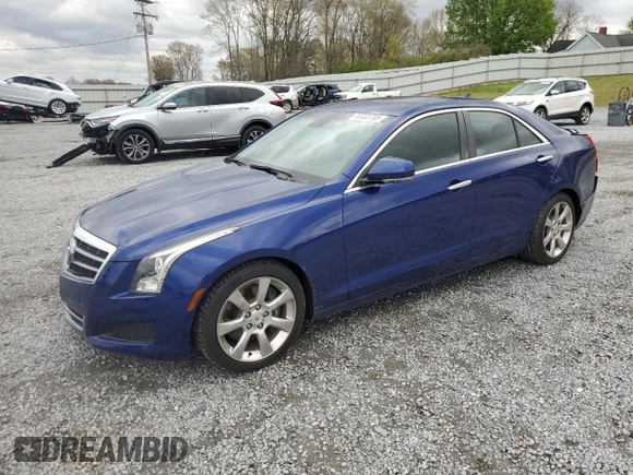 2014 Cadillac ATS Luxury RWD with VIN 1G6AB5SX5E0193732, listed as a Copart auction lot 50303705 with 73,565 mi miles and Salvage Title. Bid and sale history available at carsss.com. Image 1.