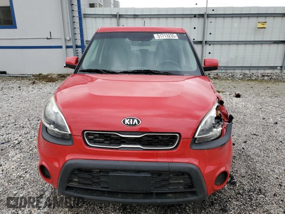2013 Kia Soul with VIN KNDJT2A50D7545971, listed as a Copart auction lot 51713235 with 91,689 mi miles and Salvage Title. Bid and sale history available at DreamBid. Image 5.
