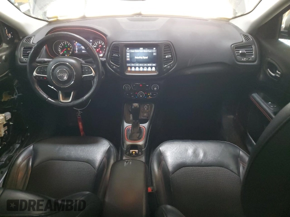 2018 Jeep Compass Trailhawk with VIN 3C4NJDDB5JT367079, listed as a Copart auction lot 52217965 with 53,816 mi miles and Salvage Title. Bid and sale history available at carsss.com. Image 8.