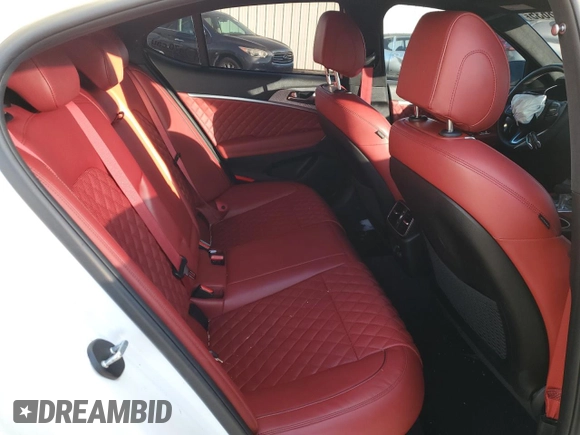 2022 Genesis G70 Launch Edition with VIN KMTG14TE8NU082197, listed as a Copart auction lot 41468635 with 34,844 mi miles and Salvage Title. Bid and sale history available at DreamBid. Image 10.