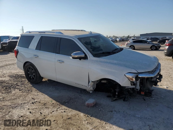 2022 Ford Expedition Platinum with VIN 1FMJU1MT0NEA08107, listed as a Copart auction lot 73281844 with 43,055 mi miles and Salvage Title. Bid and sale history available at carsss.com. Image 4.