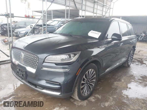 2022 Lincoln Aviator Reserve z VIN 5LM5J7WC2NGL15256, wystawiony jako IAAI lot #41533621 z przebiegiem 35 683 mil mil oraz . Historia ofert i sprzedaży dostępna na DreamBid. Obrazek 17.