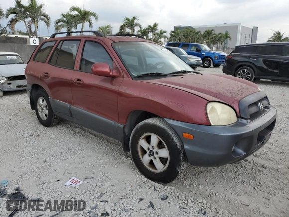 2005 Hyundai Santa Fe GLS with VIN KM8SC13D65U949875, listed as a Copart auction lot 47361905 with 122,658 mi miles and Salvage Title. Bid and sale history available at carsss.com. Image 4.