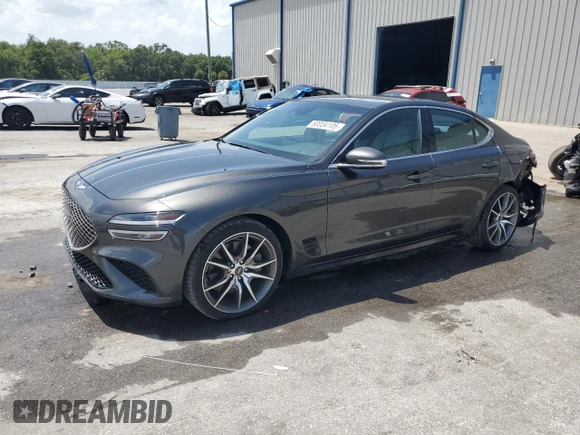 2022 Genesis G70 3.3T с VIN KMTG54TE3NU098344, выставлен на аукционе Copart как лот 60034105 с пробегом 39 487 миль миль и Списание • Salvage title. История ставок и продаж доступна на DreamBid. Изображение 1.