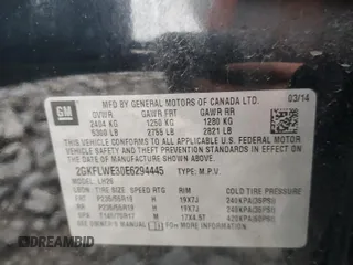 2014 GMC Terrain SLE with VIN 2GKFLWE30E6294445, listed as a Copart auction lot 82975954 with 185,388 mi miles and Salvage Title. Bid and sale history available at carsss.com. Image 13.