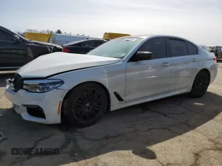 2018 BMW 5 Series M550i xDrive with VIN WBAJB9C54JB287422, listed as a Copart auction lot 46017034 with Not provided miles and Salvage title. Bid and sale history available at DreamBid. Image 1.