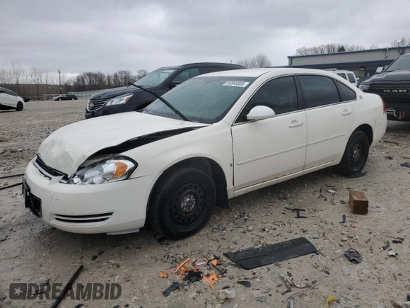 2008 Chevrolet Impala Police Police z VIN 2G1WS553X81370577, wystawiony jako Copart lot #52849335 z przebiegiem 140 960 mil mil oraz Czysty tytuł • Clean title. Historia ofert i sprzedaży dostępna na DreamBid. Obrazek 1.