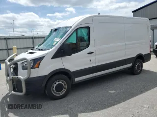 2023 Ford Transit Cargo with VIN 1FTBR1C84PKA41655, listed as a Copart auction lot 42423115 with 125,492 mi miles and Salvage Title. Bid and sale history available at carsss.com. Image 1.