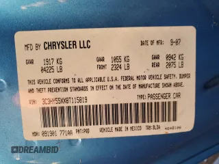2008 Chrysler PT Cruiser with VIN 3C3HY55XX8T115819, listed as a Copart auction lot 74763514 with 23,038 mi miles and Non Repairable. Bid and sale history available at DreamBid. Image 13.