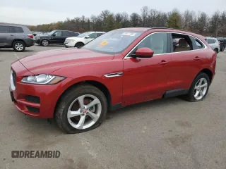 2020 Jaguar F-Pace 25t Premium with VIN SADCJ2FX1LA621776, listed as a Copart auction lot 87417734 with Not Provided miles and Salvage Title. Bid and sale history available at DreamBid. Image 1.
