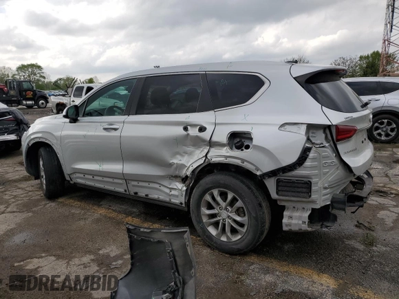 2020 Hyundai Santa Fe SE with VIN 5NMS2CAD9LH159755, listed as a Copart auction lot 55134405 with 52,880 mi miles and Salvage title. Bid and sale history available at DreamBid. Image 2.